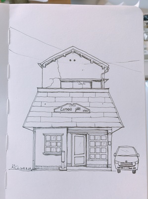 日本街景|插畫|插畫習作|幻化貓 